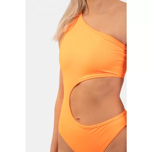  Oranger asymmetrischer One-Shoulder-Monokini 458 ORANGE Nebbia 