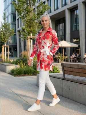 Frauenjacke Premium ALTISPORT VOJ/ALW102MI05 ROSA/WEIß