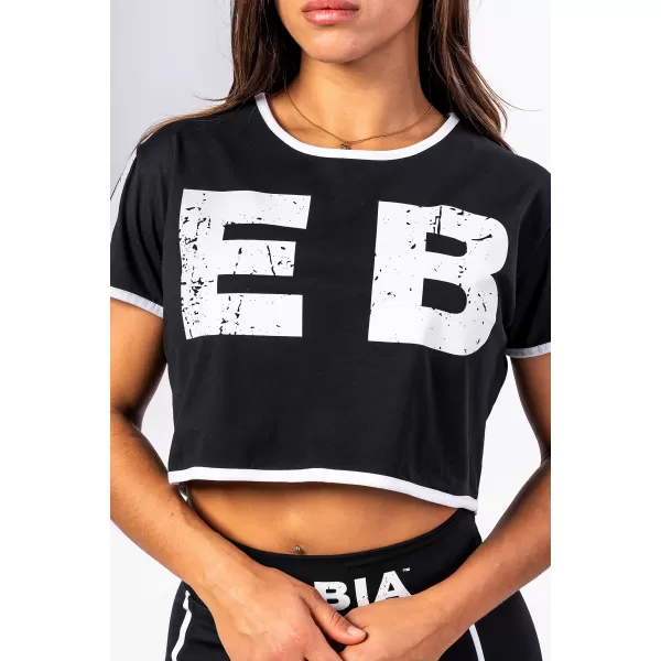 Crop-Top-T-Shirt GAME ON 610 SCHWARZ Nebbia 