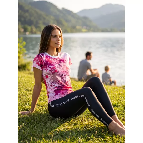  Hochwertiges Funktions-T-Shirt für Damen ALTISPORT VOJ/ALW055TR01 ROSA 