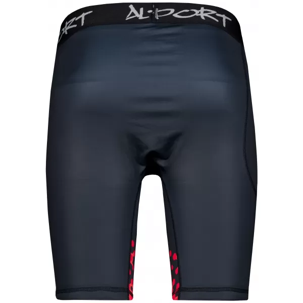  Männersport -Leggings über den Knien der Prämie ALTISPORT VOJ/ALM109LEG02 ROT/SCHWARZ 