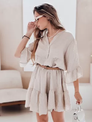 Kleid DSTREET LYVONNE EY2615 BEIGE