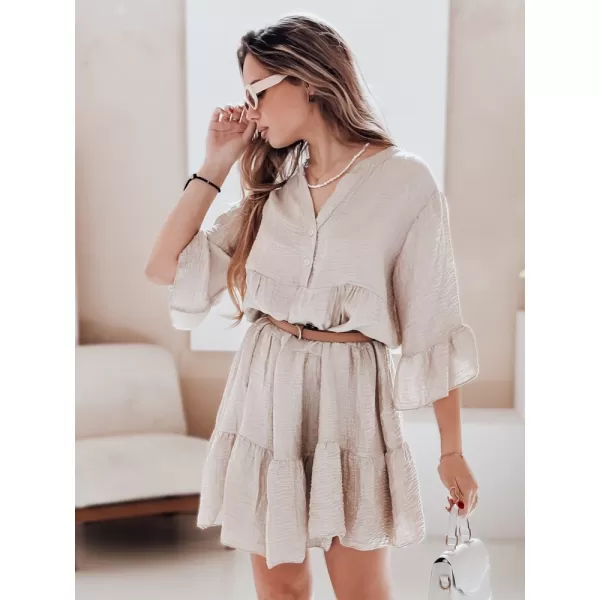  Kleid DSTREET LYVONNE EY2615 BEIGE 