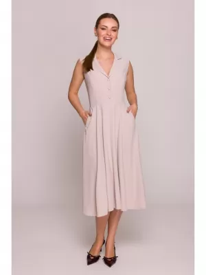 Kleid STYLOVE S409 BEIGE
