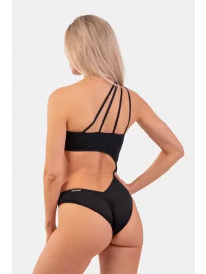 Asymmetrischer One-Shoulder-Monokini 459 BLACK Nebbia