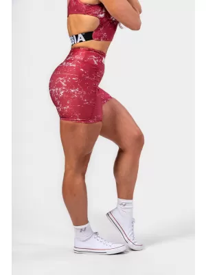 HAMMIES 615 RED Nebbia hoch taillierte 5-Zoll-Leggings-Shorts