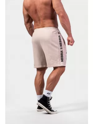 Gewaschene Trainingsshorts LEGEND 786 HELLGRAU Nebbia