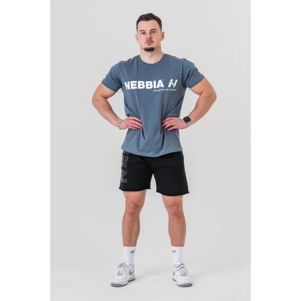  T-Shirt GYM ESSENTIALS 380 GRAU Nebbia 