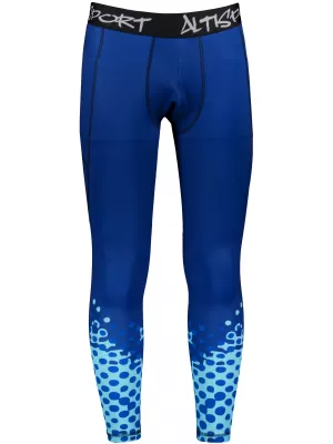 Lange Premium-Sportleggings für Herren ALTISPORT VOJ/ALM109LEG01 KÖNIGSBLAU