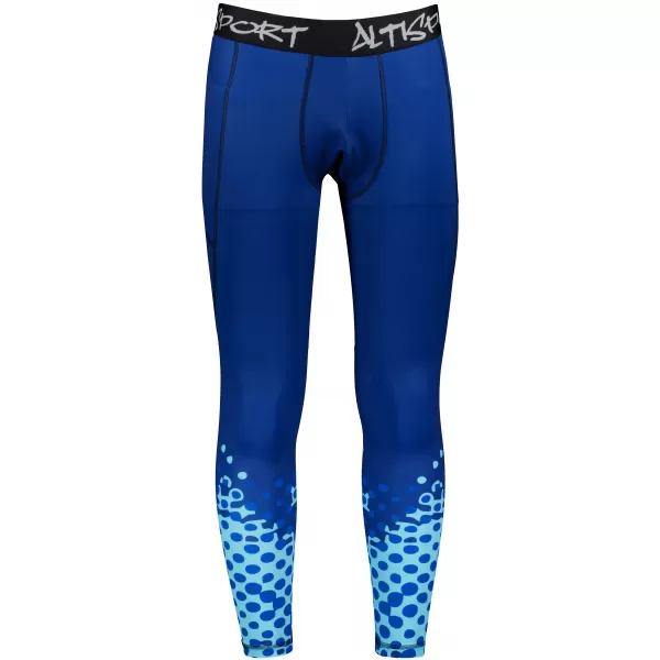  Lange Premium-Sportleggings für Herren ALTISPORT VOJ/ALM109LEG01 KÖNIGSBLAU 