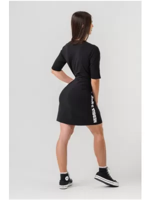Übergroßes T-Shirt-Kleid CLUB 594 BLACK Nebbia