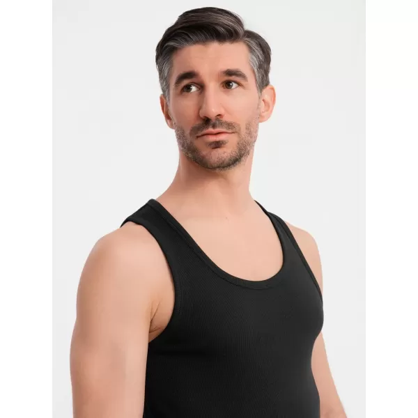  Hemd OMBRE OM-TSBT-0239 SCHWARZ 