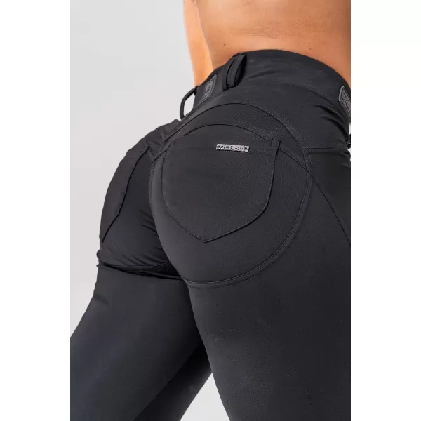  Ausgestellte Bubble Butt Leggings 2.0 POWER LIFT 308 SCHWARZ Nebbia 