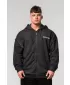 Ausgewaschenes Sweatshirt mit Reißverschluss GYM BRO 362 BLACK Nebbia