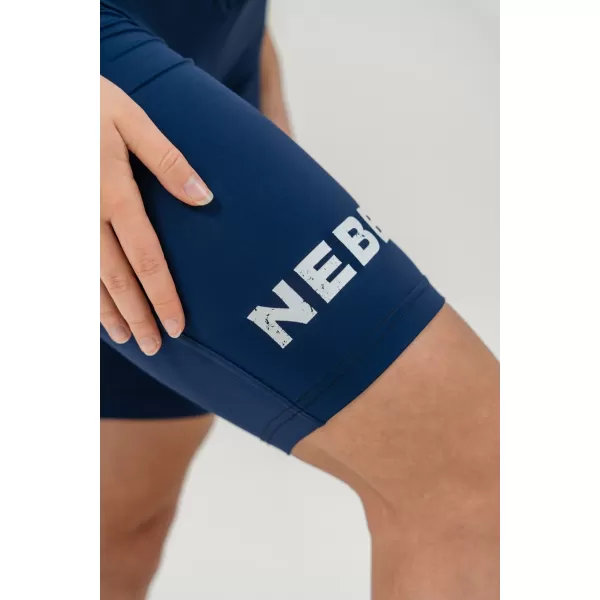  SNATCHED 614 DUNKELBLAU Nebbia 9-Zoll-Leggings mit hoher Taille 