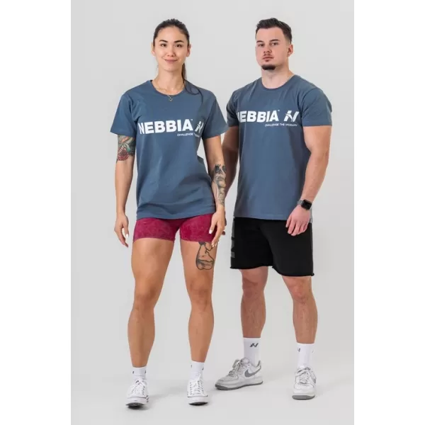  T-Shirt GYM ESSENTIALS 380 GRAU Nebbia 