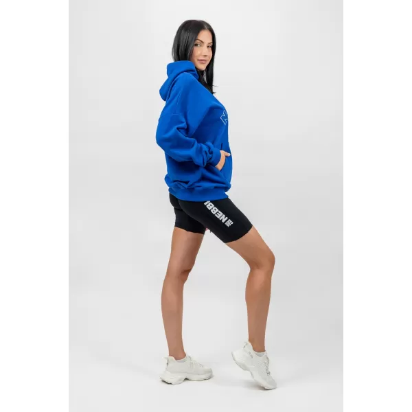  Übergroßes Kapuzensweatshirt GYM RAT 256 BLAU Nebbia 