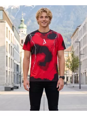 Männer funktionaler T -Shirt Premium ALTISPORT VOJ/ALM113TR01 ROT