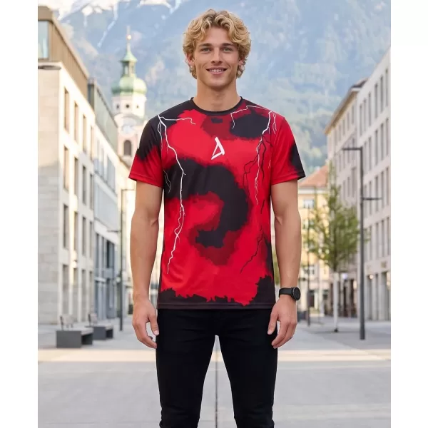 Männer funktionaler T -Shirt Premium ALTISPORT VOJ/ALM113TR01 ROT 
