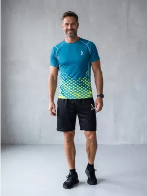 Funktionelle Kompression von Männern t -Shirt Premium ALTISPORT VOJ/ALM109TR04 EMERALD-FLUO