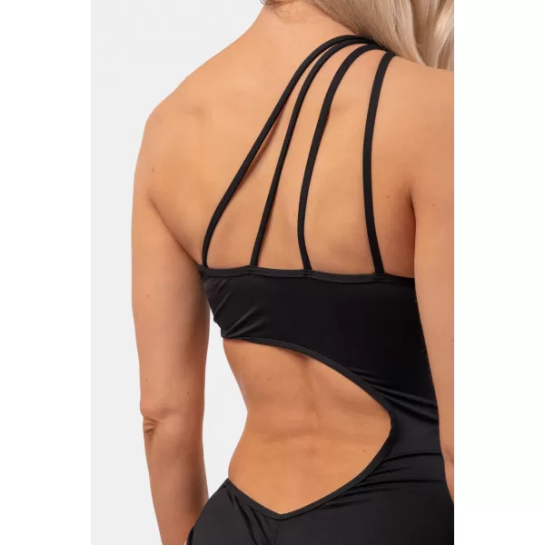  Asymmetrischer One-Shoulder-Monokini 459 BLACK Nebbia 