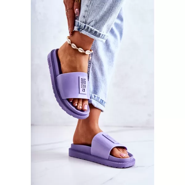  Modische Damenhausschuhe BIG STAR JJ274A304 LILA Big Star Shoes 