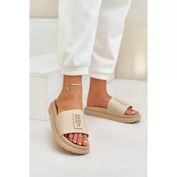  Damenhausschuhe BIG STAR LL274A210 BEIGE Big Star Shoes 
