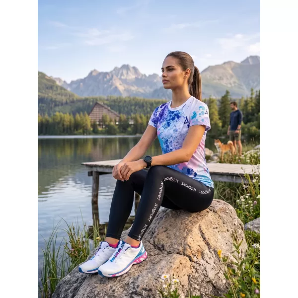  Hochwertiges Funktions-T-Shirt für Damen ALTISPORT VOJ/ALW055TR01 LILA/BLAU 