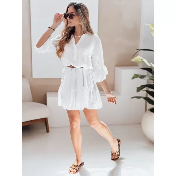  Kleid DSTREET LYVONNE EY2613 WEIß 