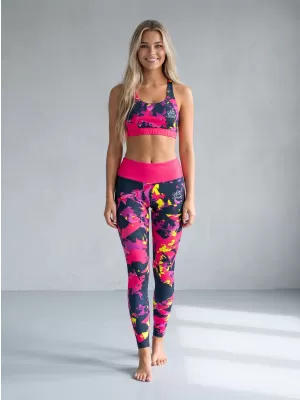 Frauenfunktional Sport Bra Premium ALTISPORT VOJ/ALW110POD01 PINK -BLACK