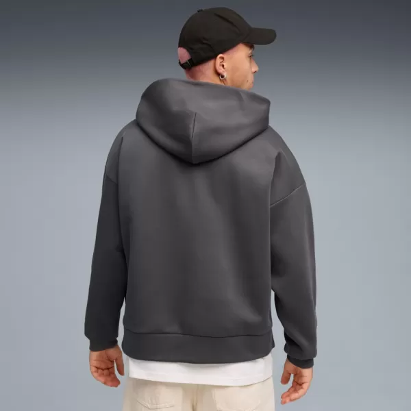  Herren -Sweatshirt PUMA WARDROBE ESS BOXY FULL-ZIP HOODIE DK 632066-44 GRAU 