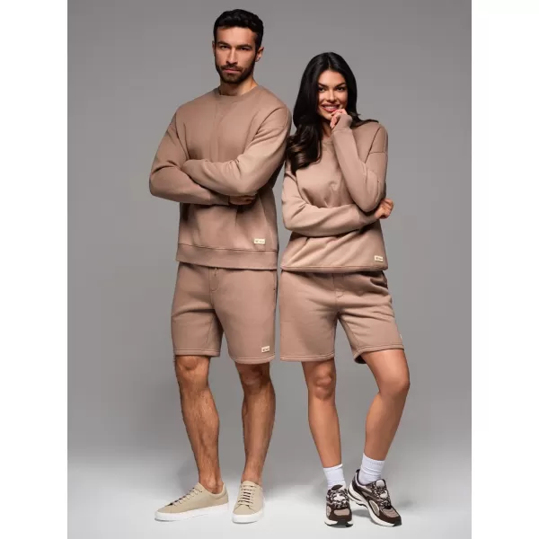  Sweatshirt + Shorts OMBRE Z108 BRAUN 