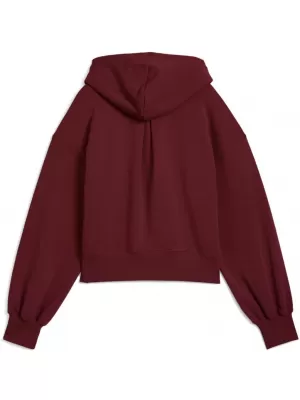 Damen Sweatshirt PUMA WARDROBE ESS RELAXED CROPPED HOODIE TR 629746-96 ROT