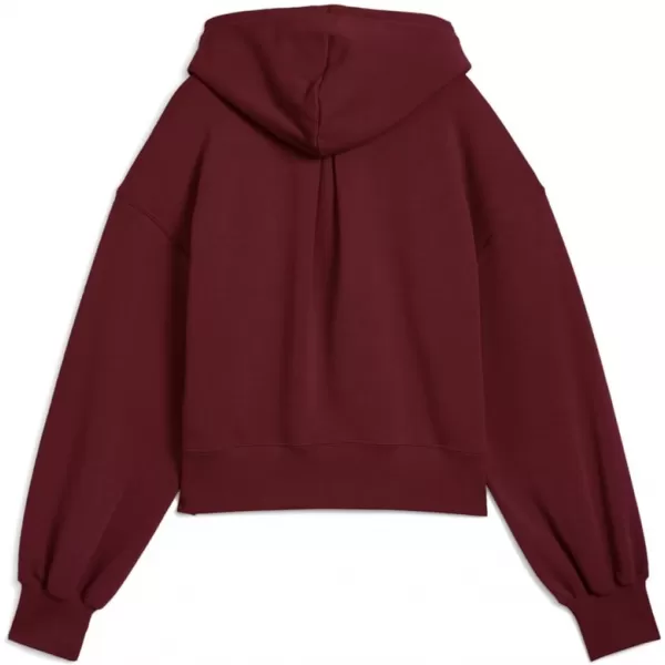  Damen Sweatshirt PUMA WARDROBE ESS RELAXED CROPPED HOODIE TR 629746-96 ROT 