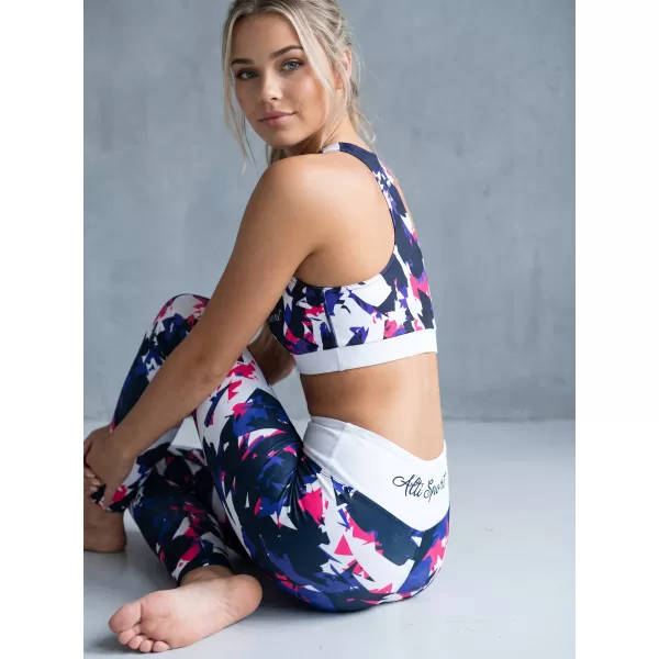  Frauenfunktional Sport Bra Premium ALTISPORT VOJ/ALW110POD01 VIOLETT -WEIß 