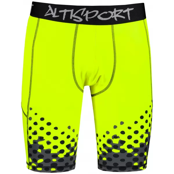 Männersport -Leggings über den Knien der Prämie ALTISPORT VOJ/ALM109LEG02 FLUO GELB 