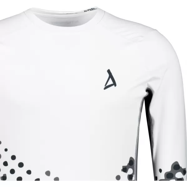  Funktionelle Kompression t -Shirt von Männern mit langarmiger Prämie ALTISPORT VOJ/ALM109TR03 WEIß 