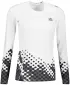 Frauen funktionales t -Shirt mit langen Ärmeln Premium ALTISPORT VOJ/ALW109TR03 WEIß -UND -SCHWARZ