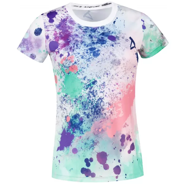  Hochwertiges Funktions-T-Shirt für Damen ALTISPORT VOJ/ALW055TR01 LILA/GRÜN 