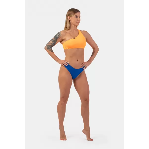  Orangefarbenes One-Shoulder-Bandeau-Bikinioberteil – Top 449 ORANGE Nebbia 