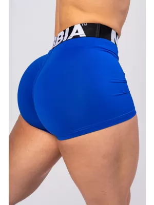 Fitnessshorts mit hoher Taille GLUTE PUMP 240 BLAU Nebbia