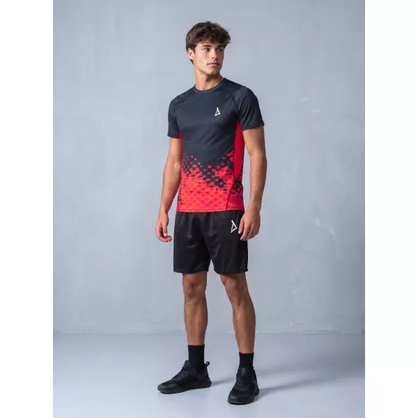  Funktionelle Kompression von Männern t -Shirt Premium ALTISPORT VOJ/ALM109TR04 ROT/SCHWARZ 