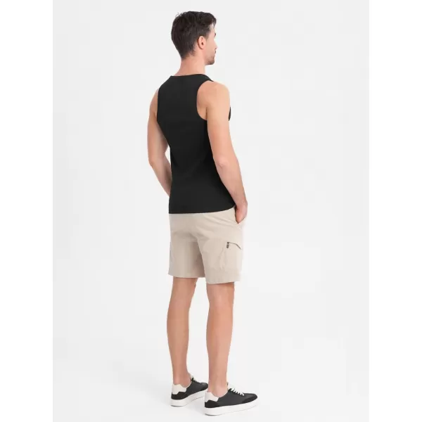  Hemd OMBRE OM-TSBT-0239 SCHWARZ 