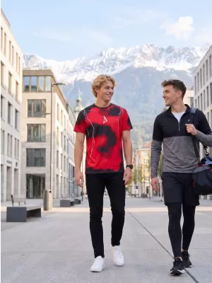 Männer funktionaler T -Shirt Premium ALTISPORT VOJ/ALM113TR01 ROT