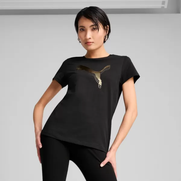  Hemd PUMA ESS METALLIC TEE 684995-51 SCHWARZ 