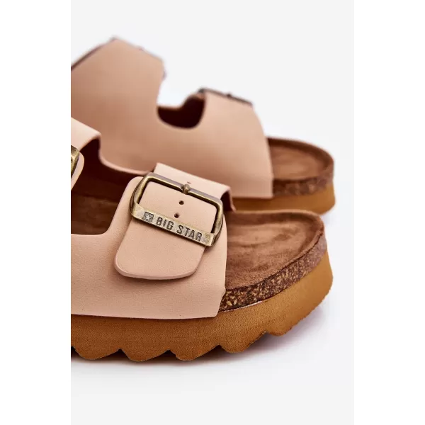  Damenhausschuhe BIG STAR LL274745 BEIGE Big Star Shoes 