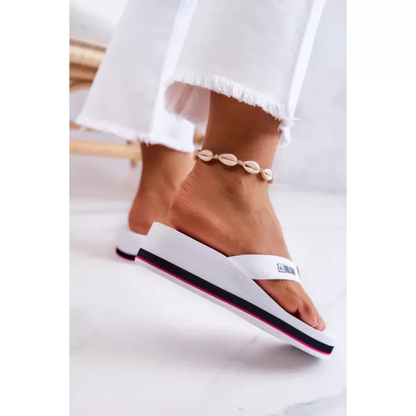  Damen-Flip-Flops mit Keilabsatz BIG STAR JJ274A333 WEISS Big Star Shoes 