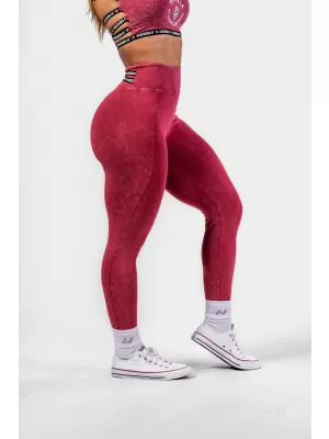 Gewaschene Leggings mit hoher Taille LEGACY 777 RED Nebbia