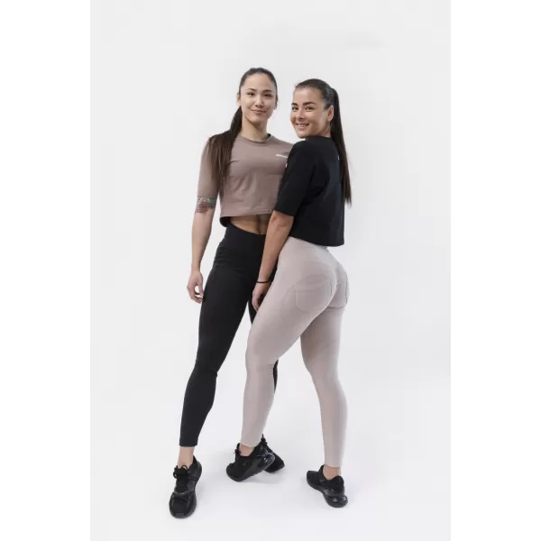  Lifting-Effekt-Bubble-Butt-Leggings mit hoher Taille 587 CREME Nebbia 
