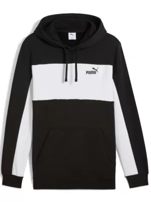 Herren-Sweatshirt PUMA ESS BLOCK HOODIE FL 684686-01 SCHWARZ